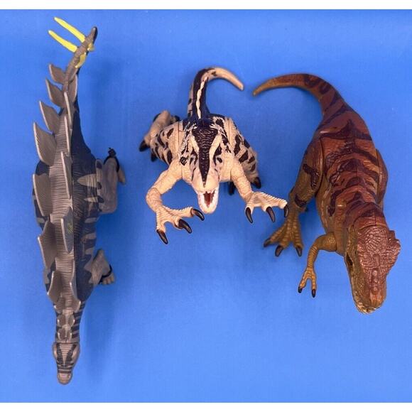 Roaring Poseable Kid Galaxy Dinosaurs Lot Of 3- All Work. *Pre-Owned* - Picture 6 of 12